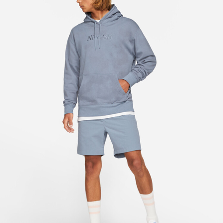 Толстовка мужская серая сланцево-голубая/серая сланцево-голубая Nike, серо-синий/серо-синий — фото 2
