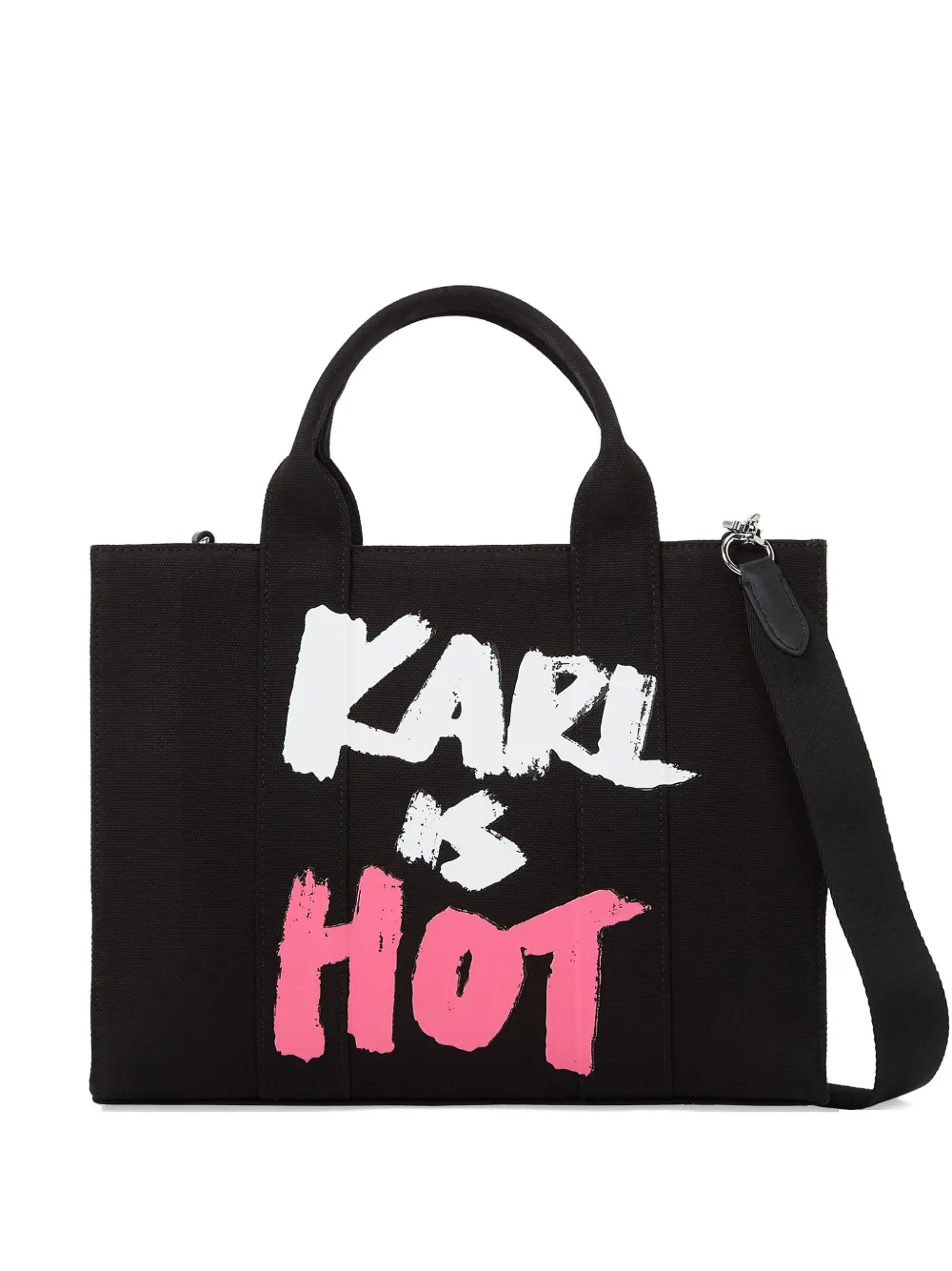 

Сумка-тоут Karl Is Hot среднего размера Karl Lagerfeld, черный