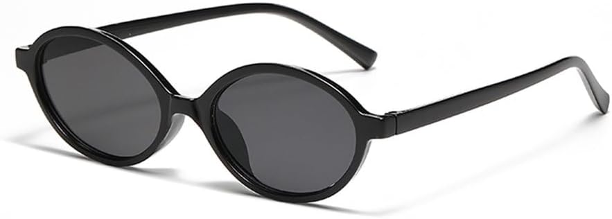 

Классические солнцезащитные очки в маленькой овальной оправе для женщин и мужчин, модные солнцезащитные очки с леопардовым принтом, коричневые, ретро, ​​разноцветные TYUVIVO, Black