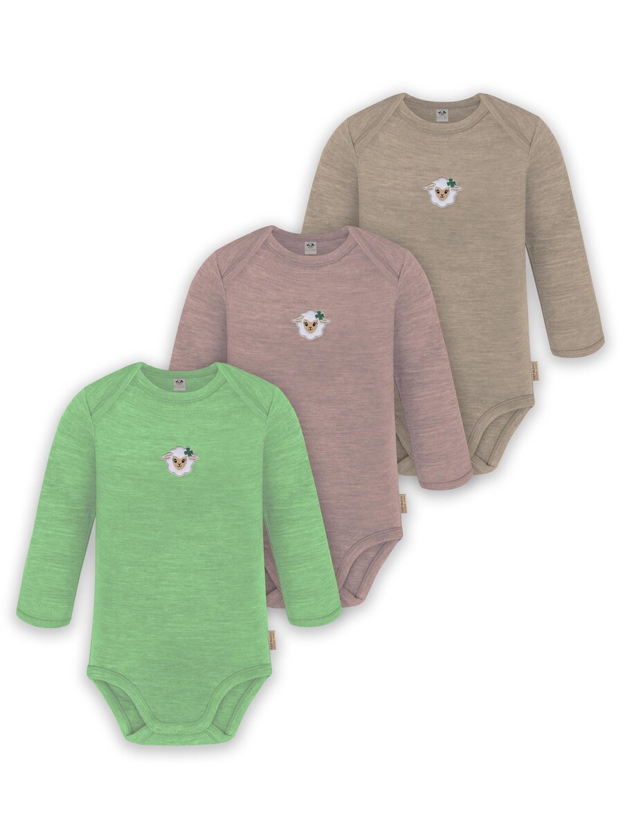 

Комбинезон/боди normani Auckland, бежевый/светло-зеленый