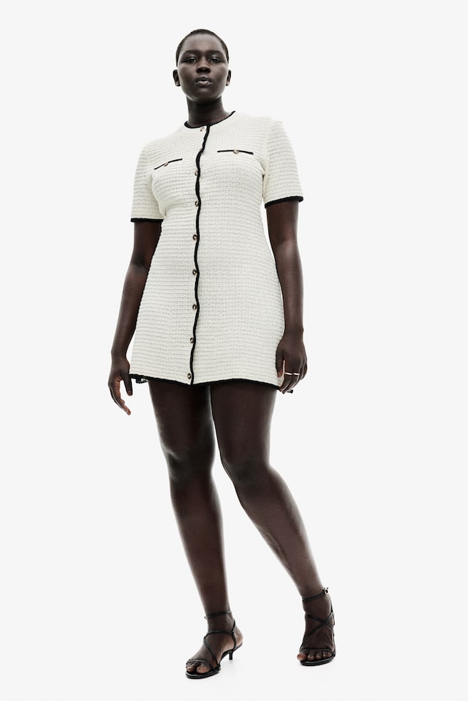 

Платье из структурированного трикотажа H&M, мультиколор