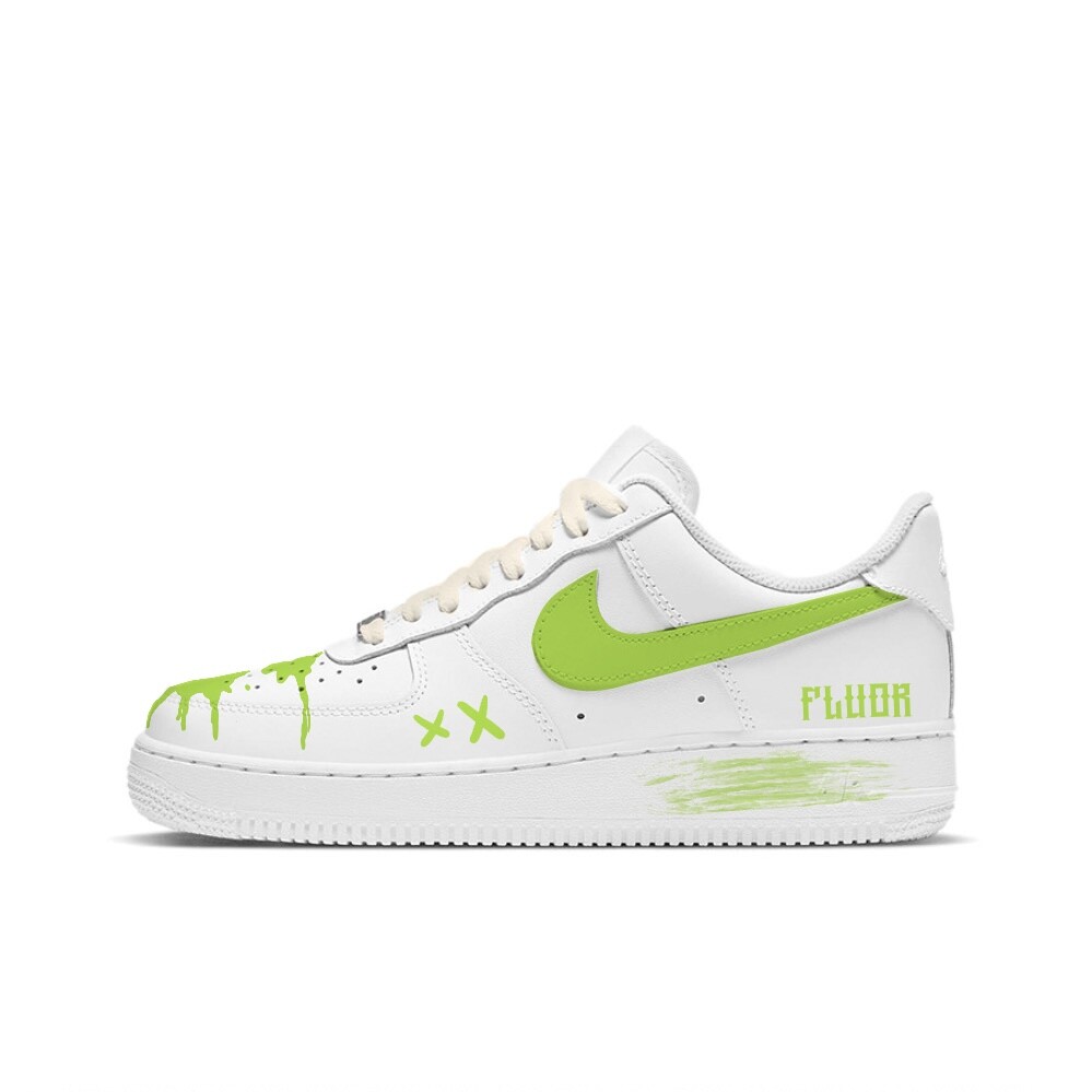 

Женские кроссовки для скейтбординга Nike Air Force 1, White/Green