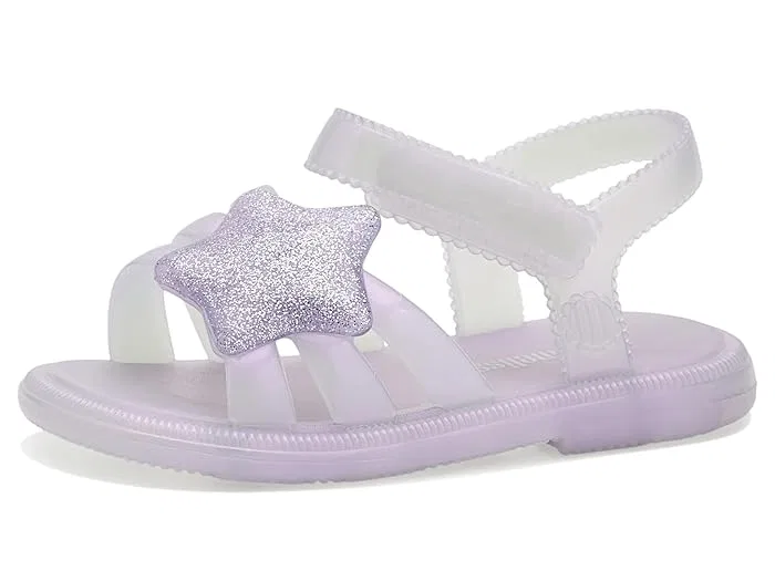 Сандалии с блестками Hip Sky Mini Melissa, Pearlish/Glitter Purple