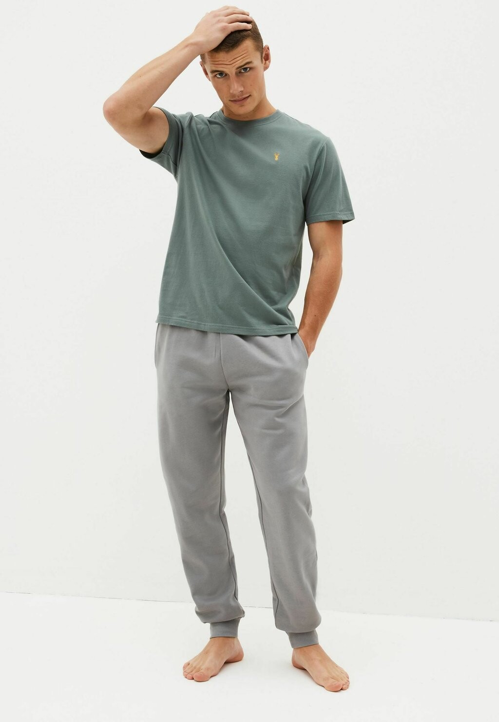 Брюки для тренировочного костюма CUFFED PIAMA BOTTOMS REGULAR FIT Next, серый — фото 3