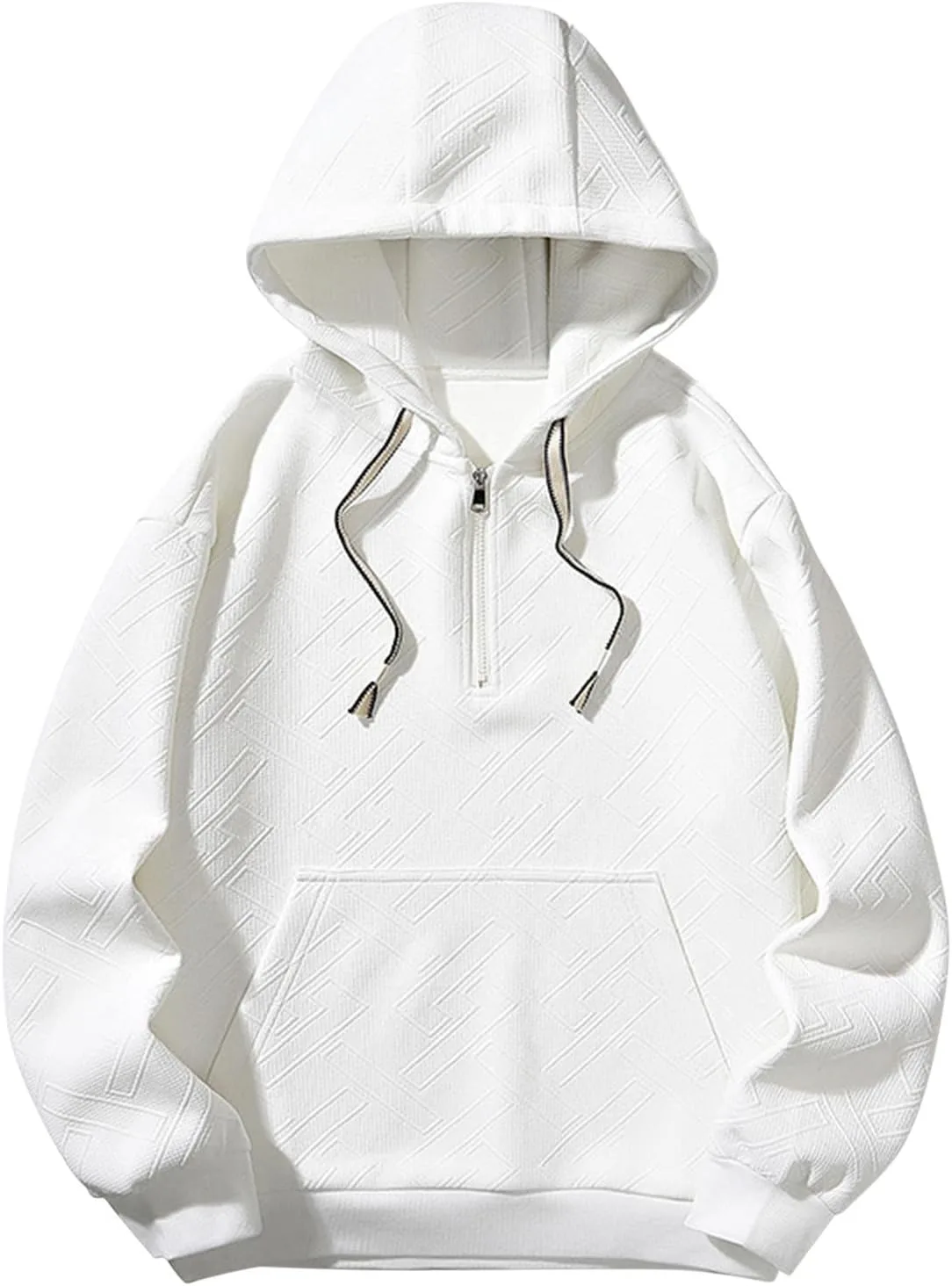 

Мужской оверсайз худи с молнией на четверть Floleo