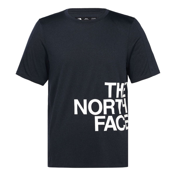 

Футболка men's version large logo printing navy blue The North Face, синий