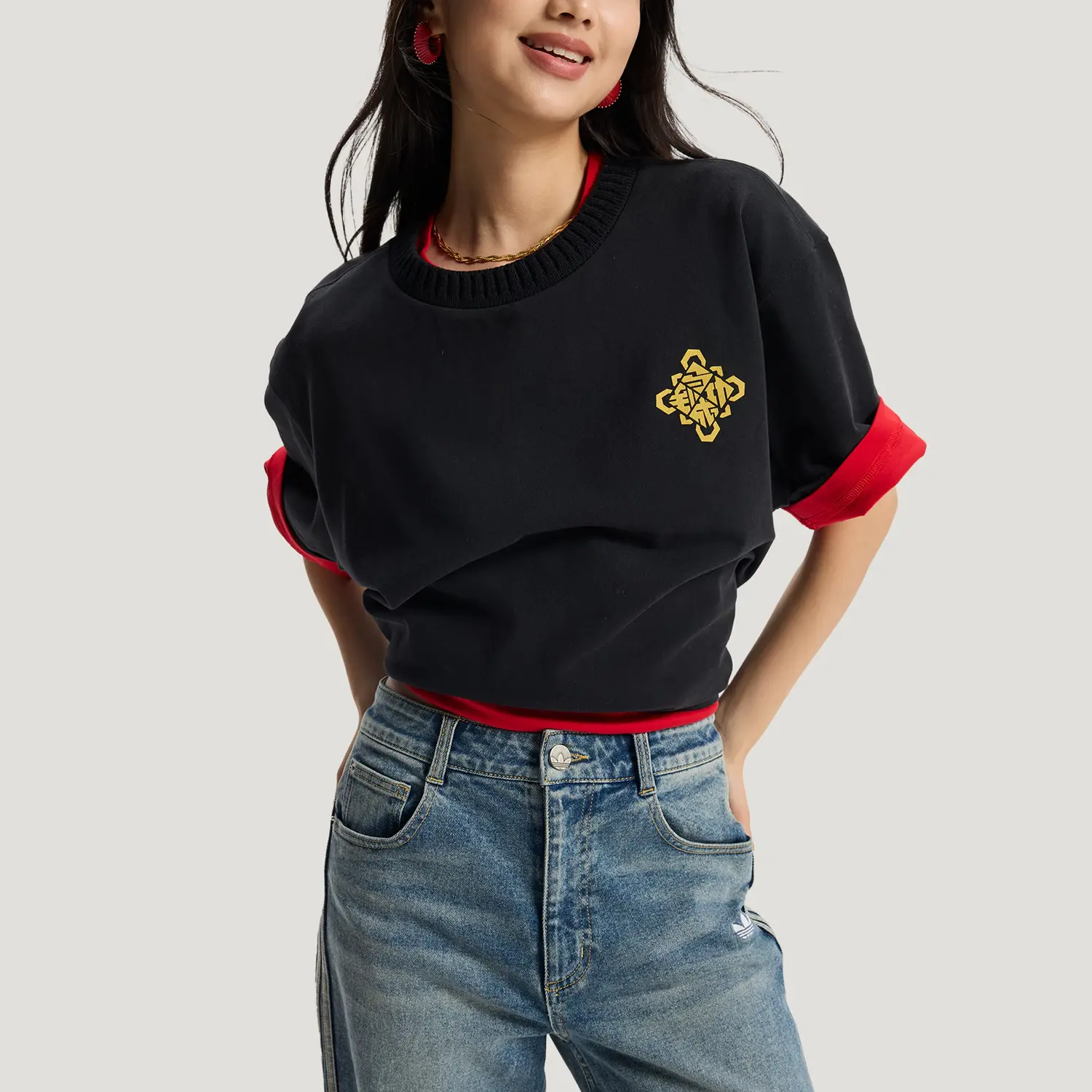 Футболка FW25 Unisex Adidas Originals, черный — фото 4