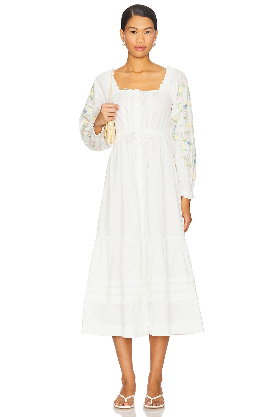 

Junia midi платье Damson Madder, embroidered