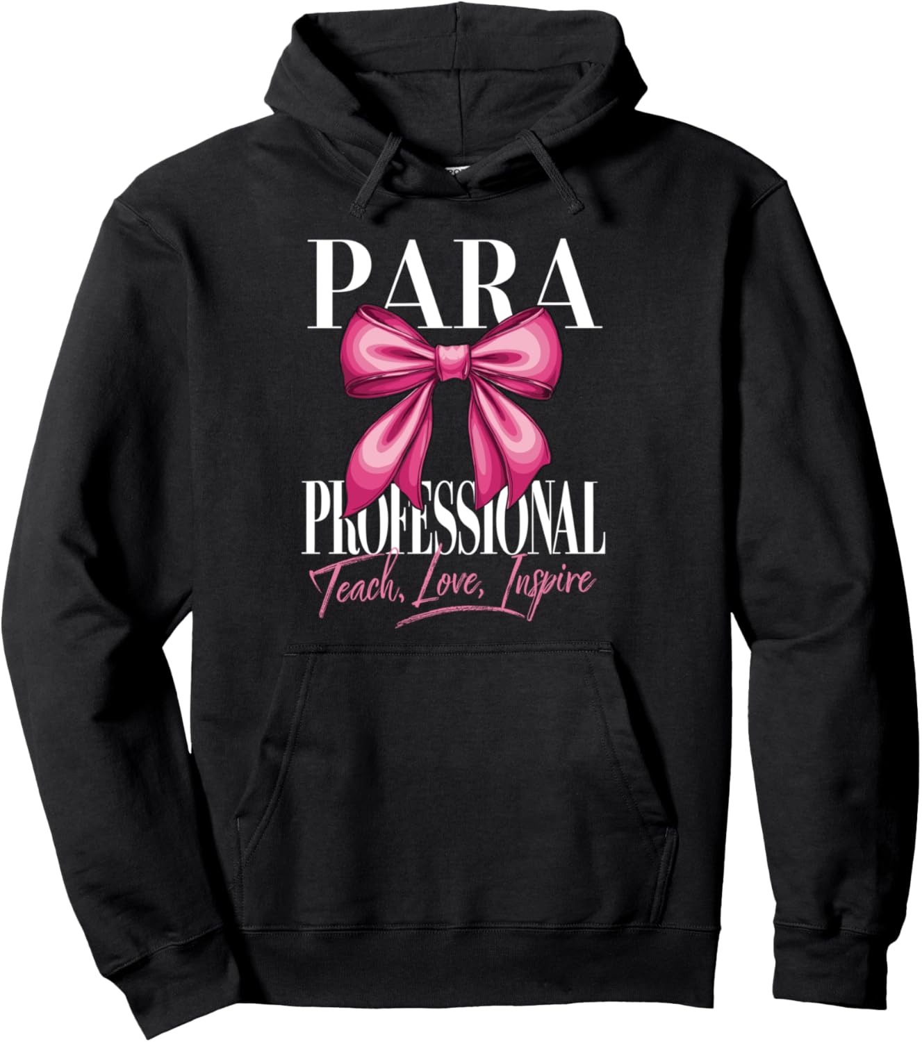 

Худи для помощника учителя, Coquette Bow School Parasquad Paraprofessional Coquette Apparel, черный