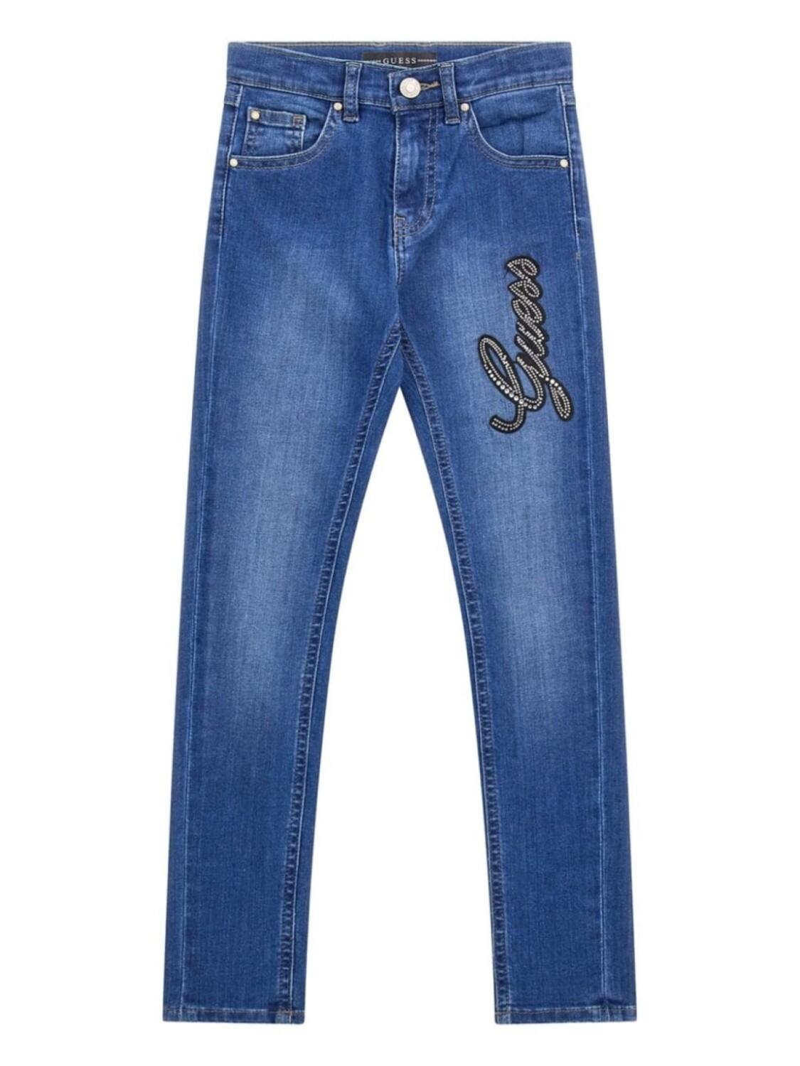 

Guess kids джинсы с логотипом, синий