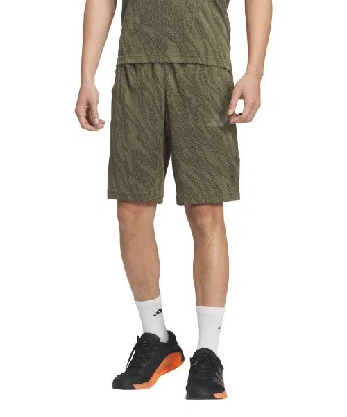 Мужские шорты adidas Tech Essentials Cool Touch Regular Fit камуфляжные оливковые