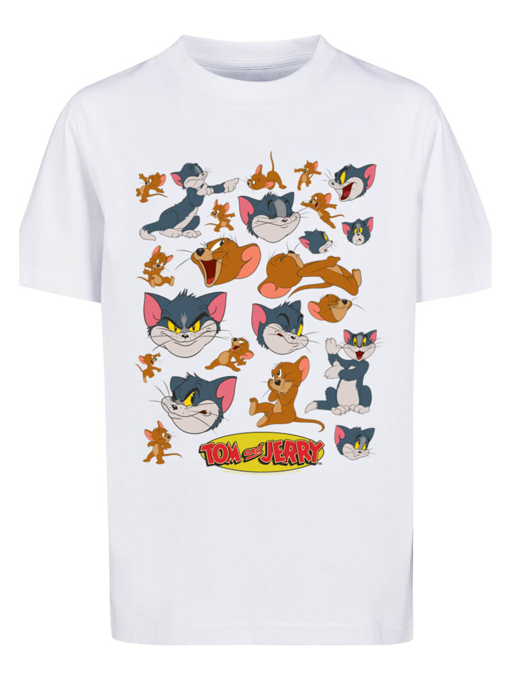 

Футболка F4NT4STIC Tom and Jerry TV Serie Many Faces, белый