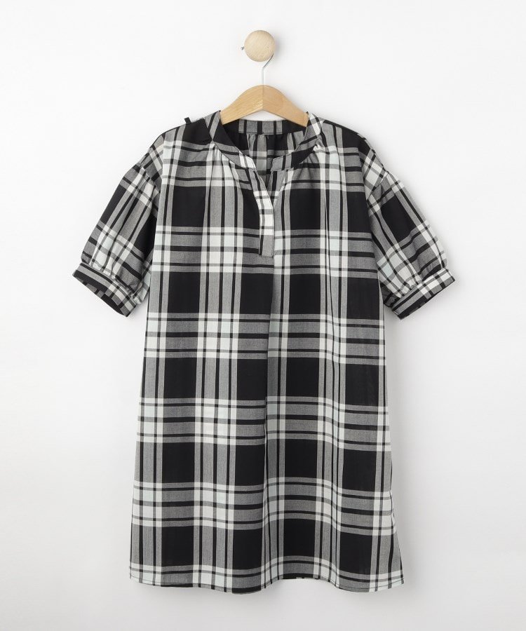 Платье в клетку из марли Dessin, Black(219)