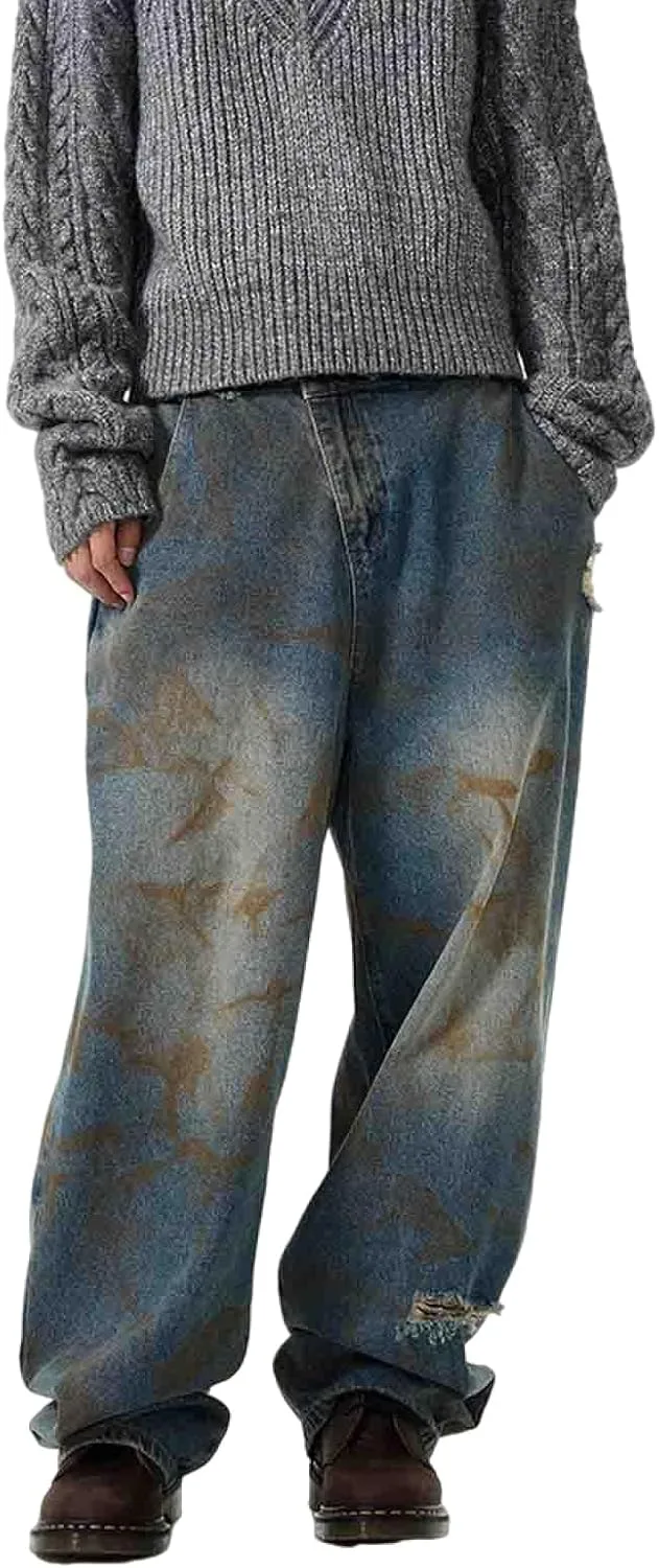 

Мужские джинсы Splashed Ink с широкими штанинами Ethbox