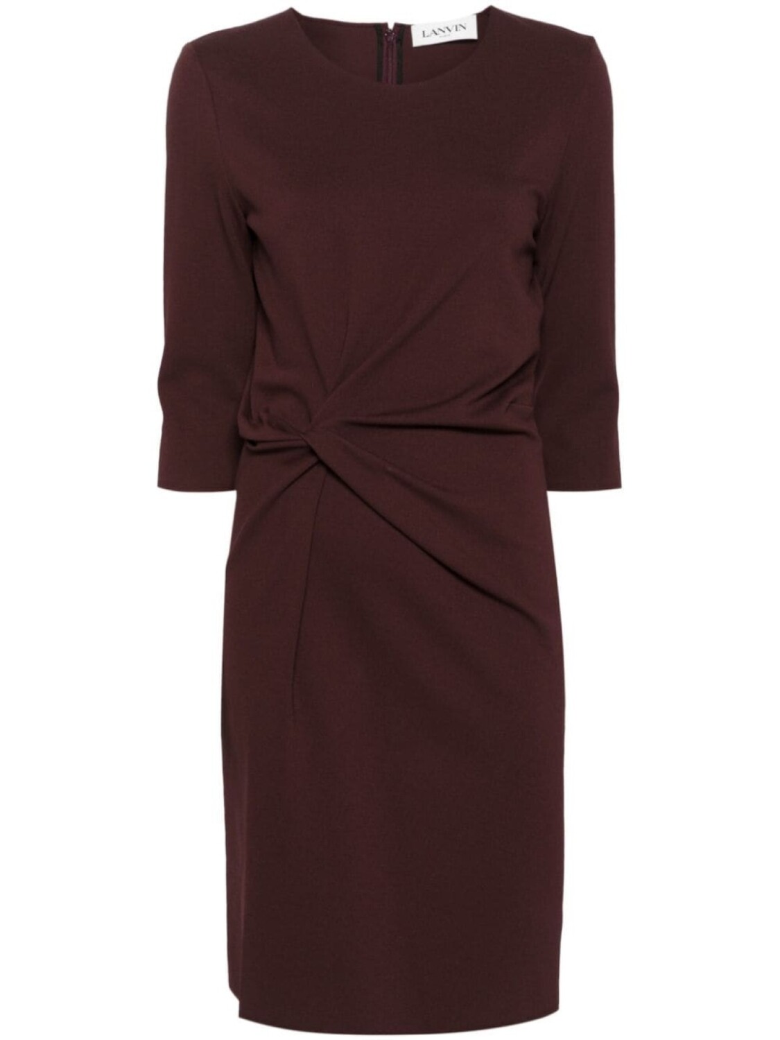 

Lanvin платье миди с драпировкой, красный