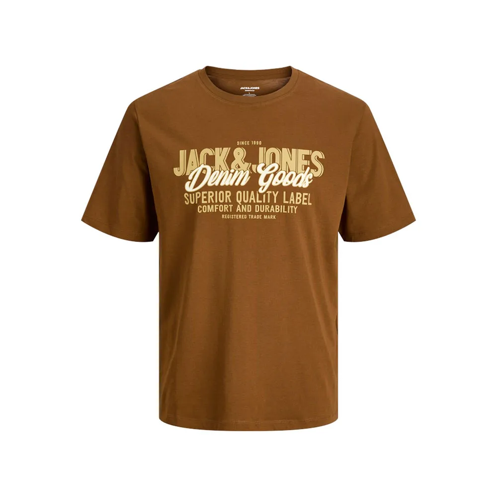 

Футболка с коротким рукавом Jack & Jones Logo 2 Col SN, коричневый