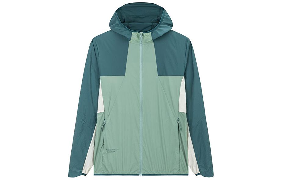 

ANTA Мужская одежда для защиты от солнца с УФ-фильтром, Ethereal Green/Deep Tea Green