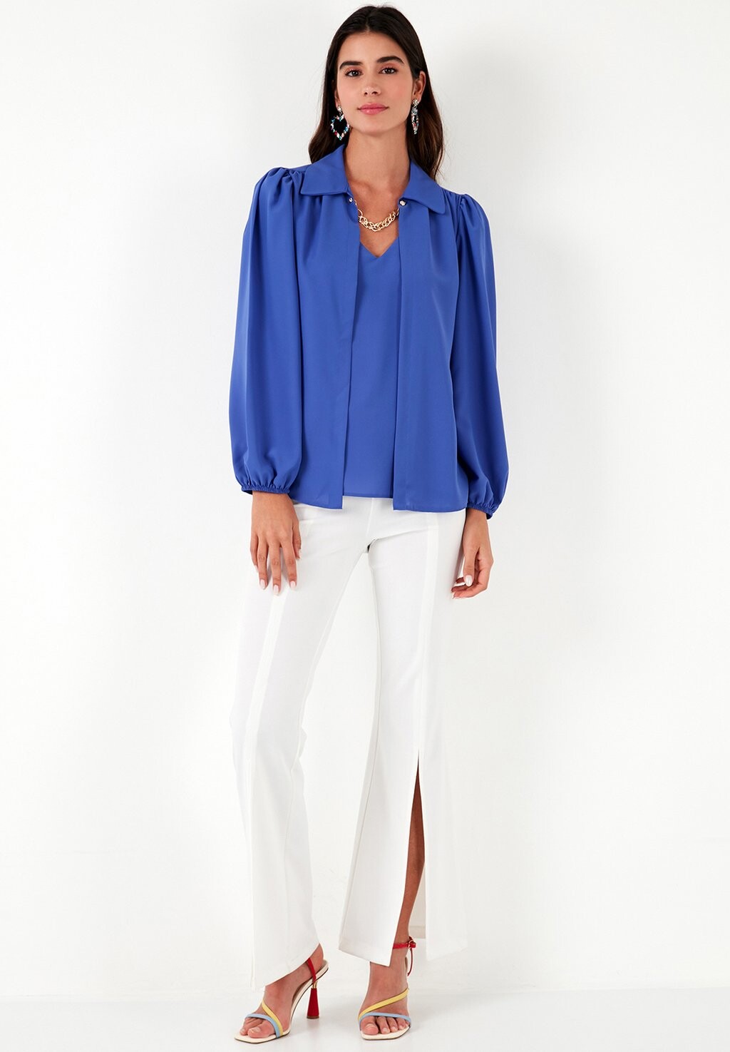 

Блузка Regular Fit LELA, королевский синий