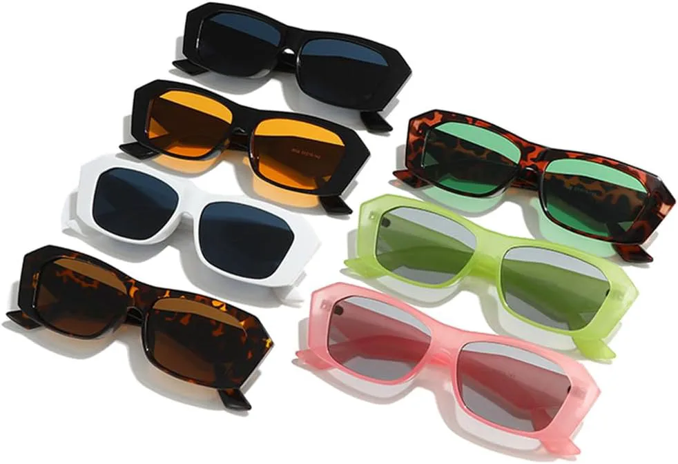 

Солнцезащитные очки Polygon для женщин в стиле ретро, ​​защита от ультрафиолета UV400, модные солнцезащитные очки для мужчин, зеленые и розовые TKKTLLT, Black Gray