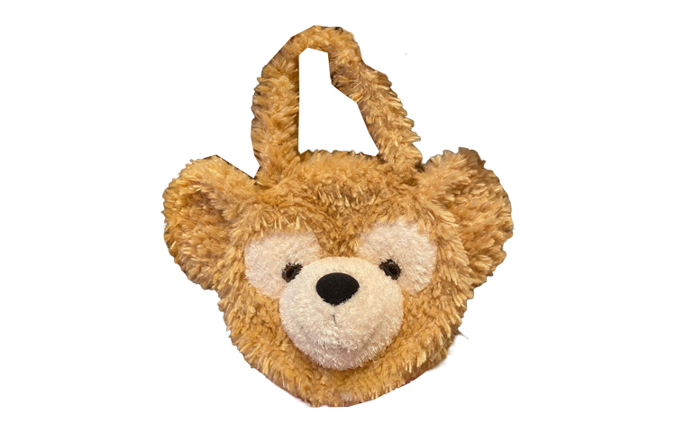 

Плюшевая женская сумка среднего размера коричневая Disney