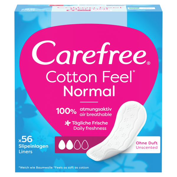 

Гигиенические прокладки, 56 шт./1 упаковка. Carefree Cotton