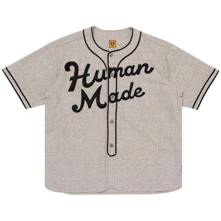 

Рубашка Human Made Baseball Shirt Grey, серый