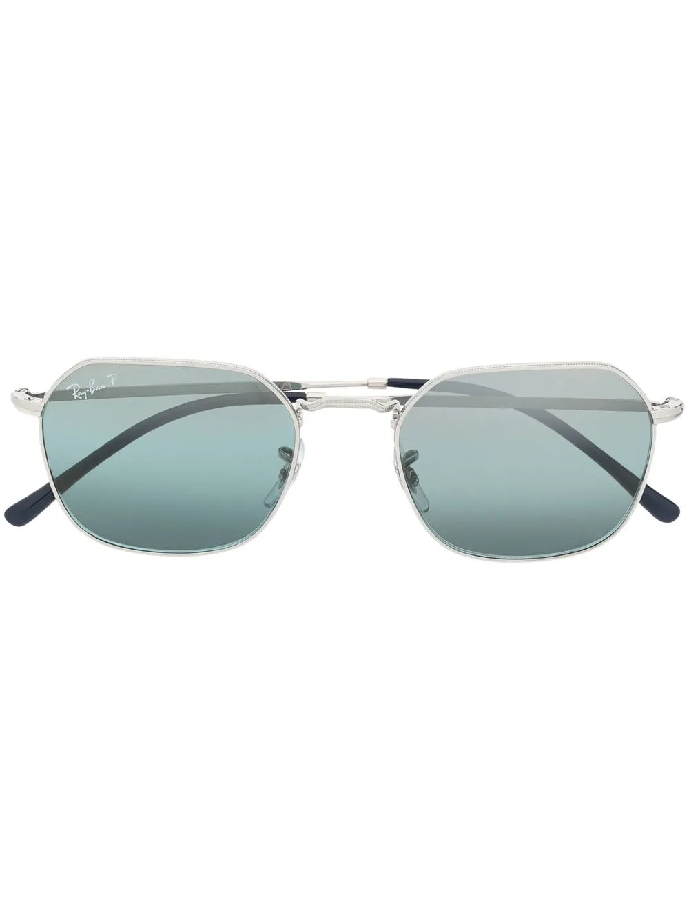 

Солнцезащитные очки в квадратной оправе Ray-Ban, серебяный