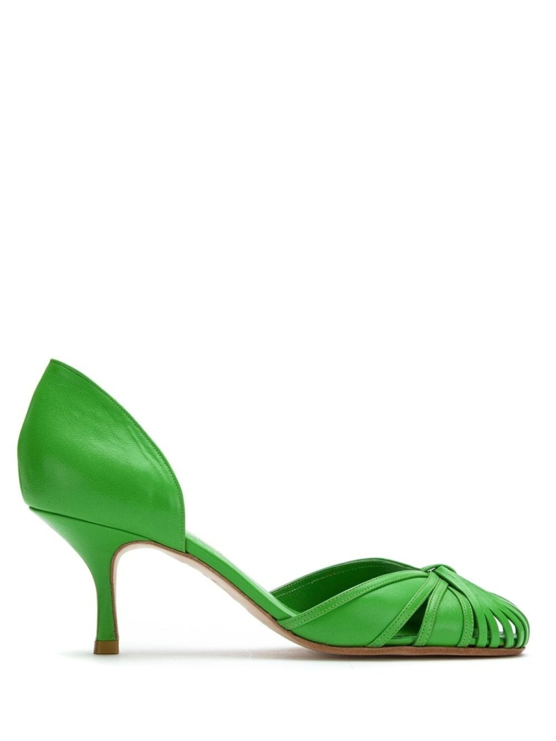 

Sarah Chofakian leather pumps, зеленый