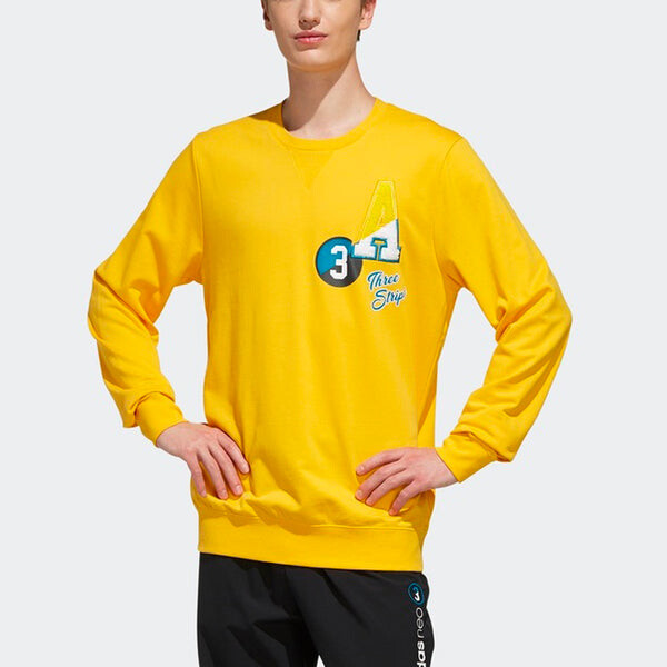 Толстовка Men's adidas neo Street Gold Color, желтый — фото 3