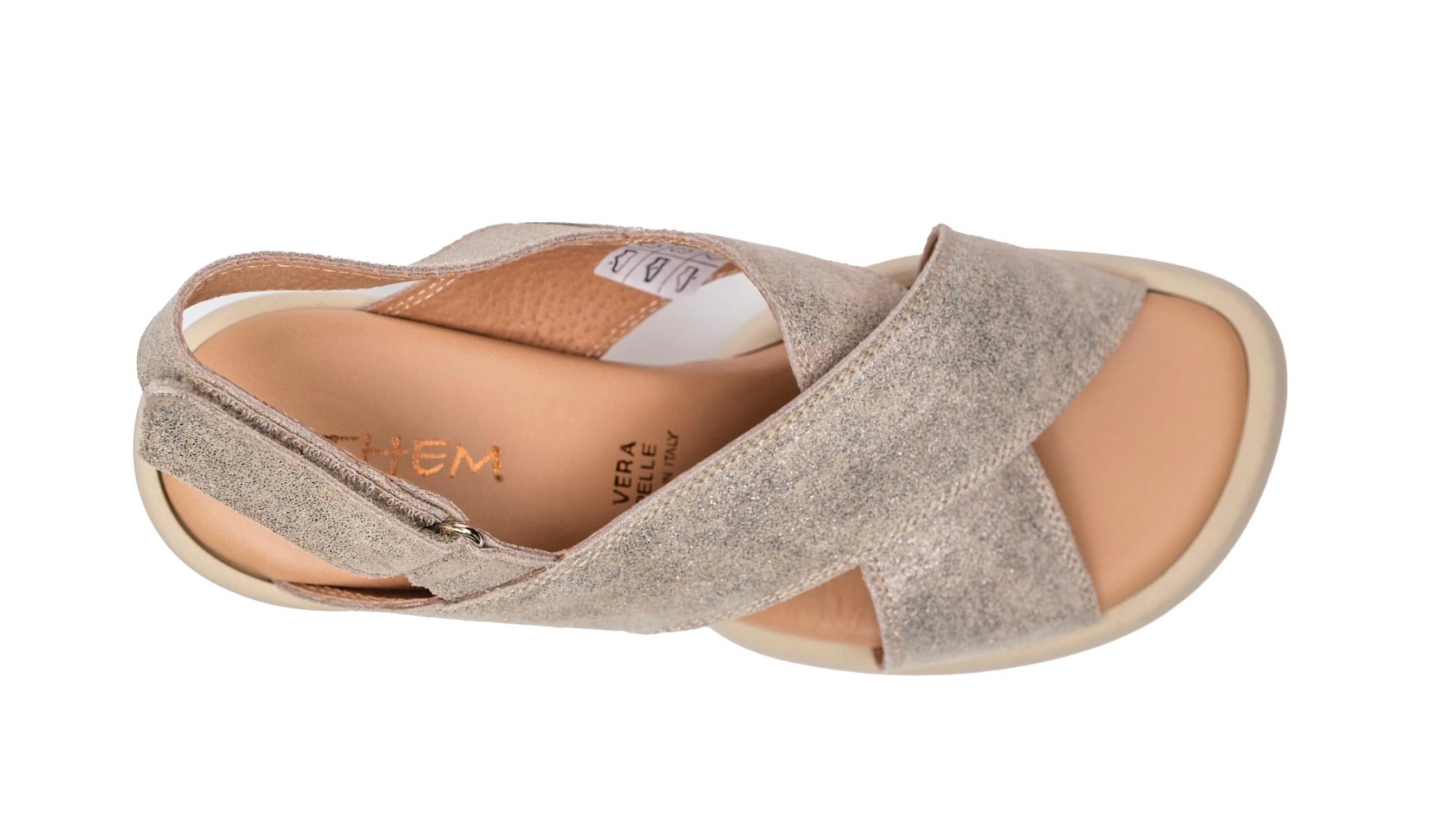Женские босоножки Timo Criss Cross на каблуке с блестками в цвете Tortara ETHEM, Glitter Tortara — фото 3