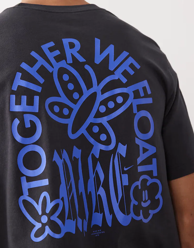 Футболка Nike Together We Float с принтом на спине, темно-синий — фото 3