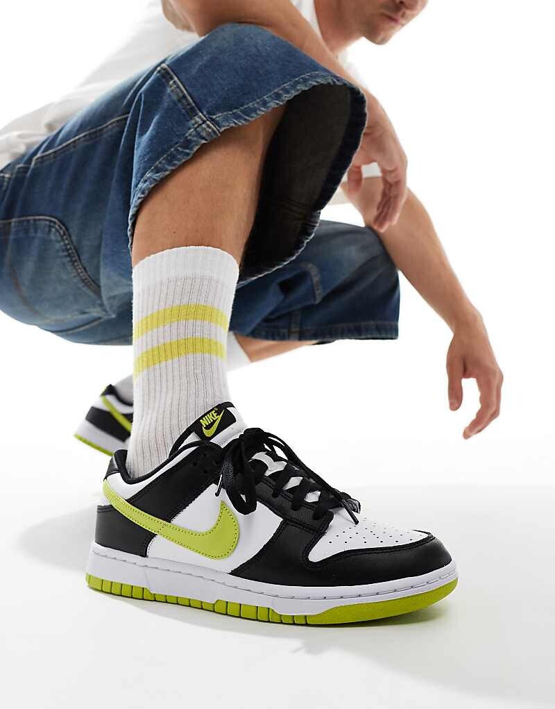 

Черные, белые и зеленые кроссовки Nike Dunk Low Retro, Черный, Черные, белые и зеленые кроссовки Nike Dunk Low Retro