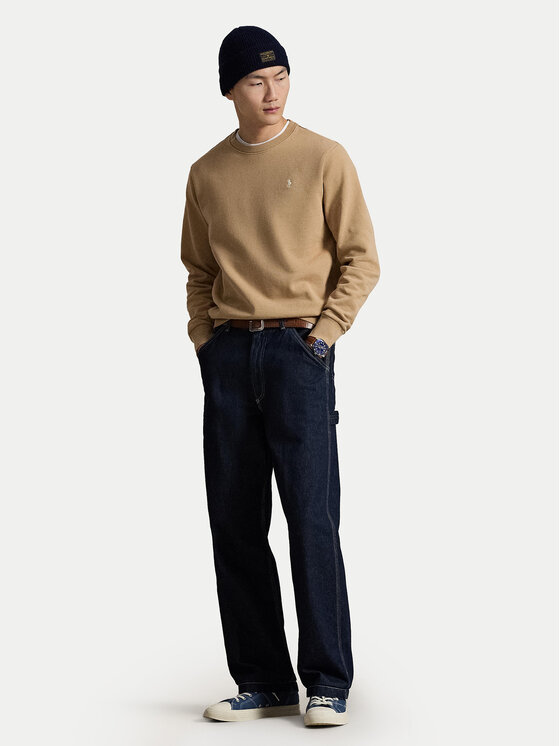 Свитшот regular fit 710916689038 Polo Ralph Lauren, бежевый — фото 2