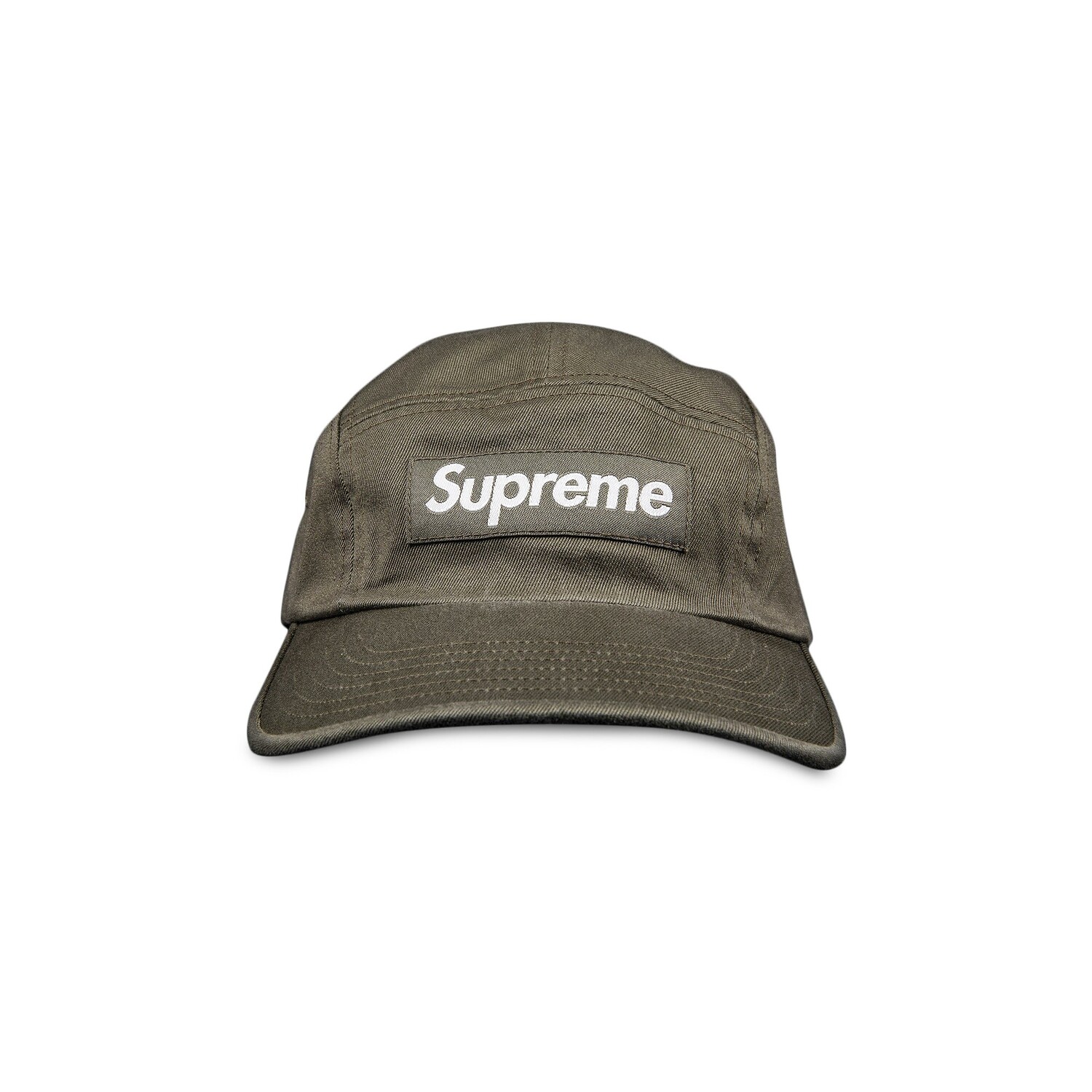 

Твиловая кепка Supreme из ткани чинос, цвет Оливковый