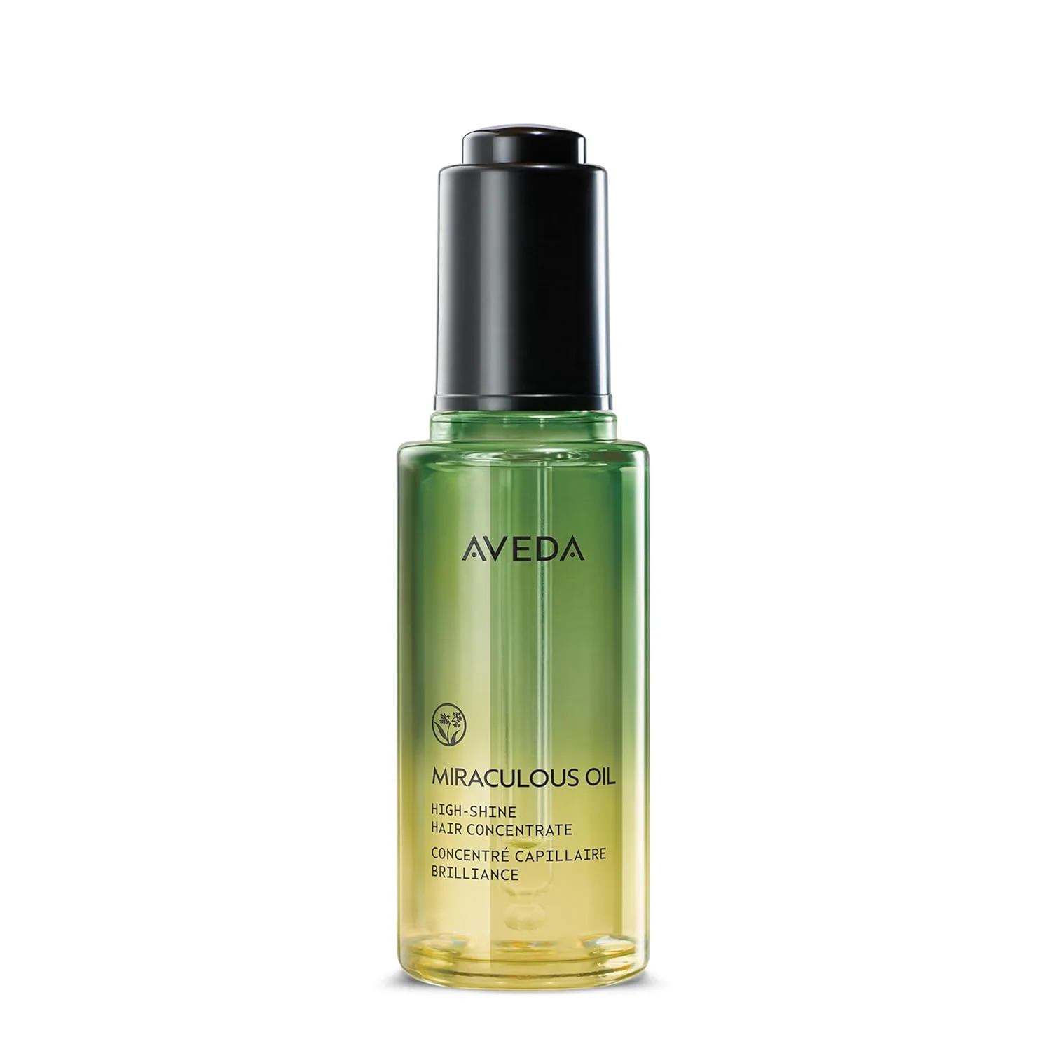Концентрат для волос Aveda Miraculous Oil High-Shine | Придает блеск | Защита от пушистости до 24 часов* | Термозащита | Для всех типов волос | Ноты лаванды, иланг-иланга и петитгрейна, 43 мл