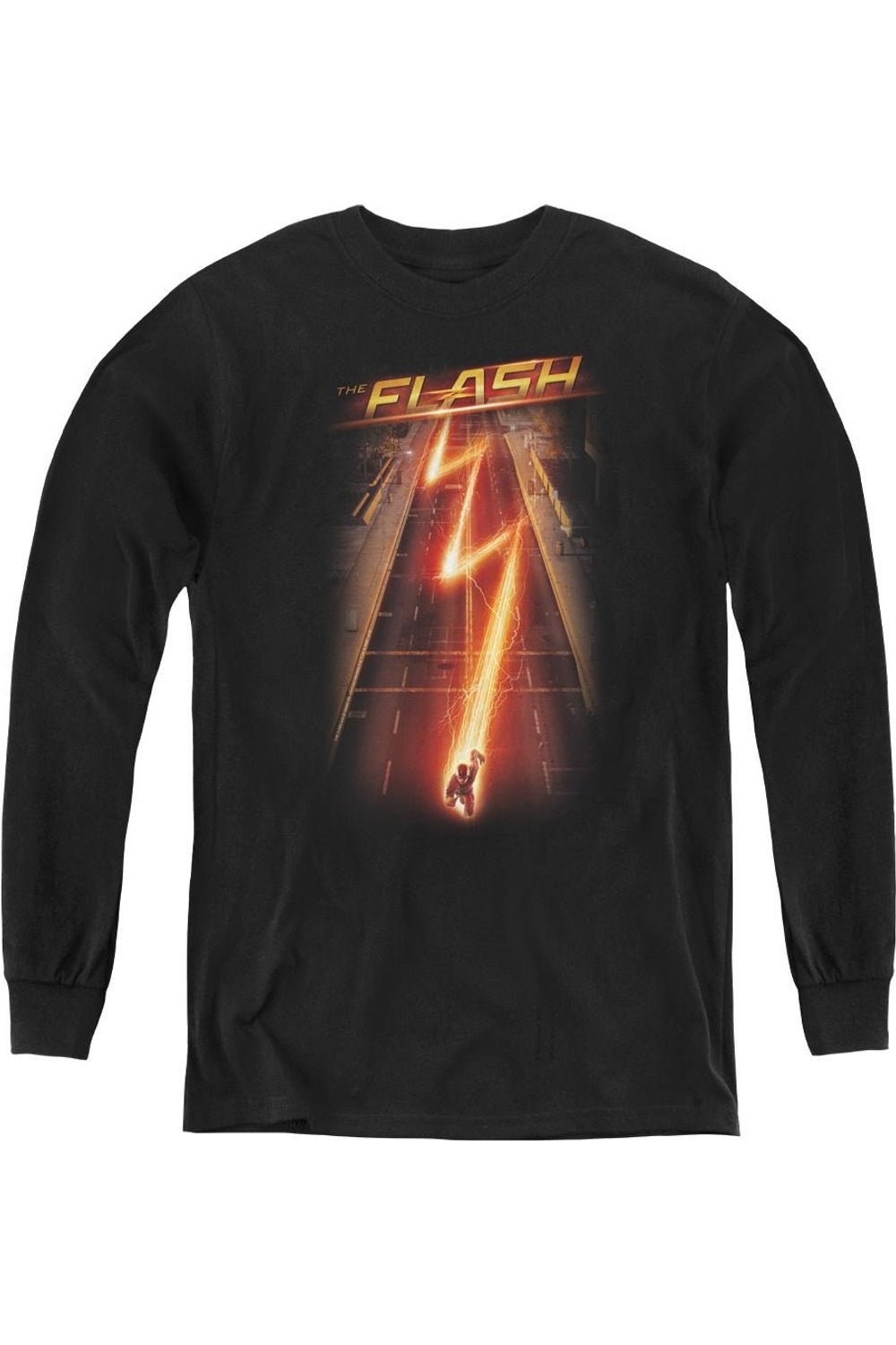 

Футболка с длинным рукавом The Flash Ave Youth Gildan, черный