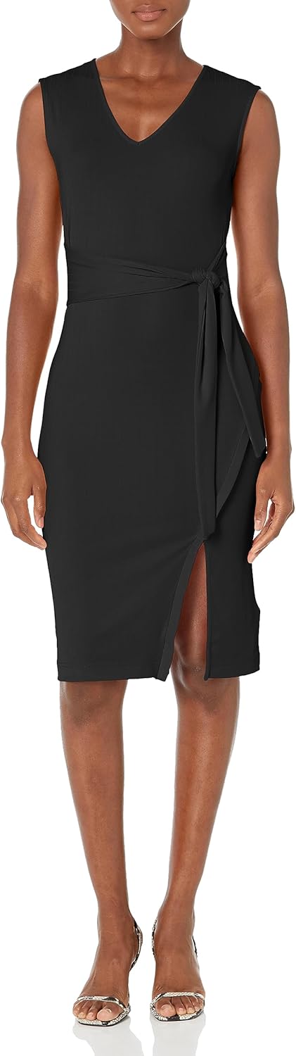 

GUESS Женское платье Sharon без рукавов с V-образным вырезом, Jet Black