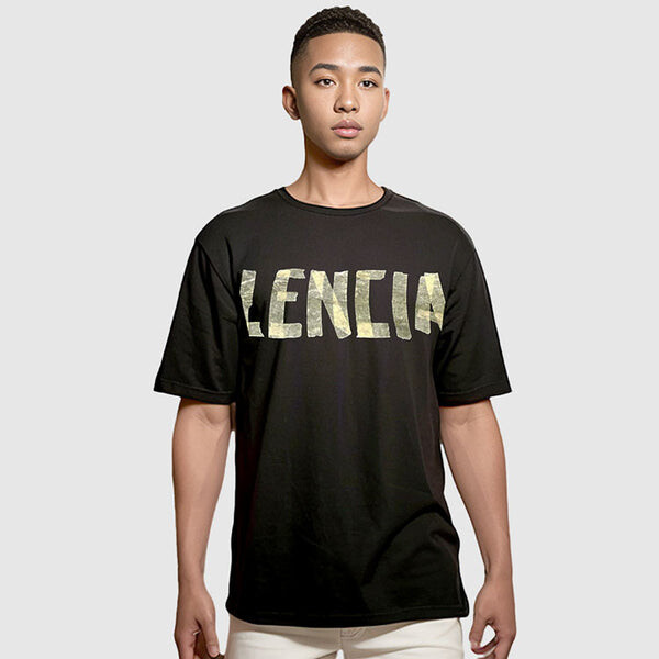 Футболка tape type t-shirt medium fit 'black faded' Balenciaga, черный — фото 4