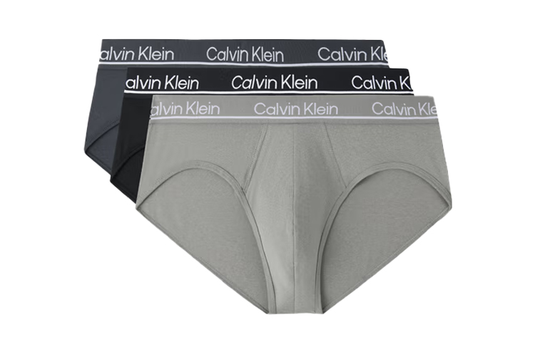 

Мужские трусы CALVIN KLEIN, 3 пары, черный/темно-серый/светло-серый