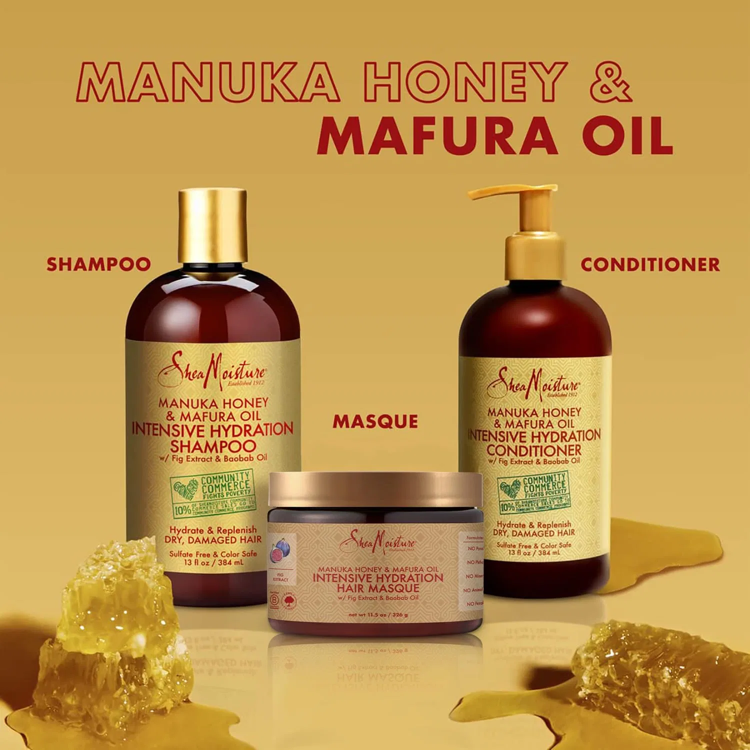 Набор для интенсивного увлажнения волос Manuka Honey & Mafura Oil от SheaMoisture Shea Moisture — фото 3