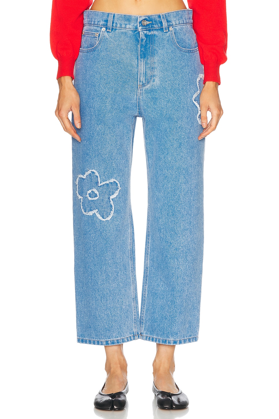 

Укороченные джинсы Leg Jeans Marni, Cobalt