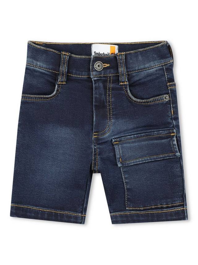 

Детские джинсовые шорты Timberland, цвет Double Stone Blue