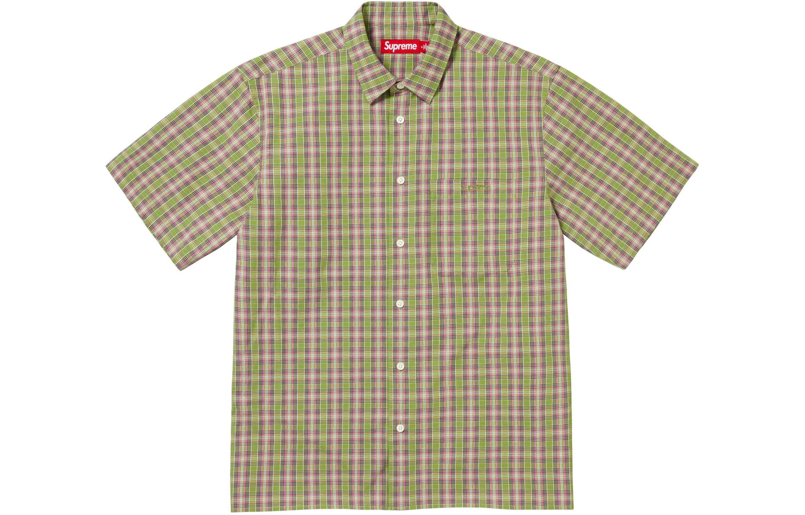 

Рубашка Supreme Loose Fit Mini Plaid, красный / черный