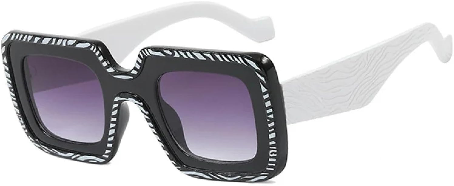 

Женские солнцезащитные очки конфетных цветов, модные, разноцветные, в стиле панк, трендовые, с защитой от УФ-излучения UV400, популярные мужские TVTBBVV, Blackwhite-gray