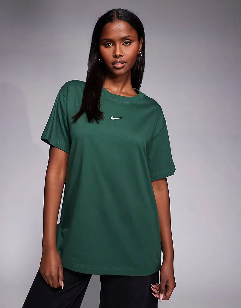 Классическая футболка Nike оверсайз, зеленый