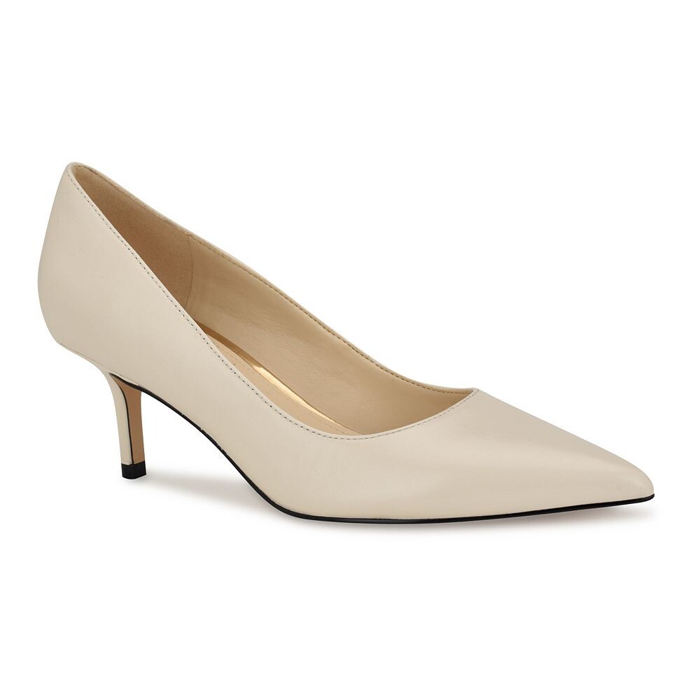 

Женские кожаные туфли на каблуке Nine West Arelene, цвет Cream Leather