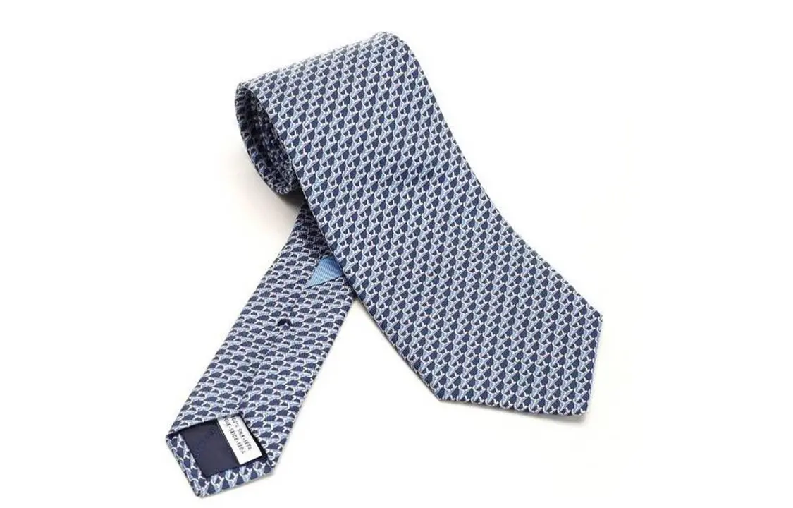 

Ferragamo Солнечная галстук с принтом, Blue