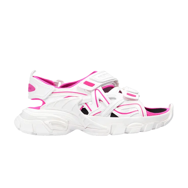 Кроссовки Balenciaga Wmns Track Sandal 'White Fluo Pink', белый