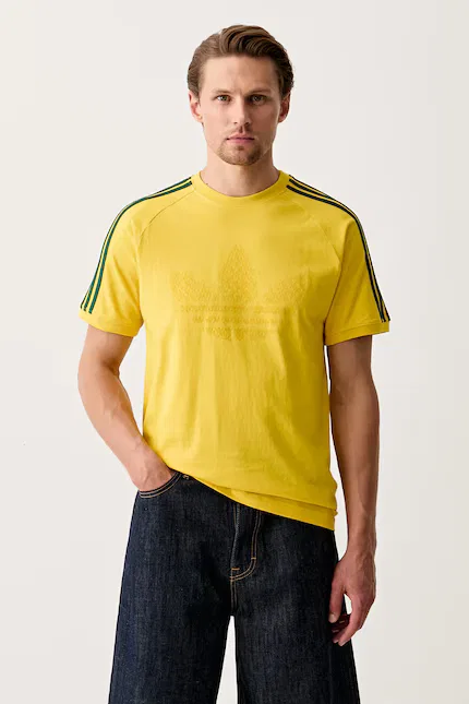 Футболка с монограммой MONOGRAM 3S T Adidas Originals, желтый