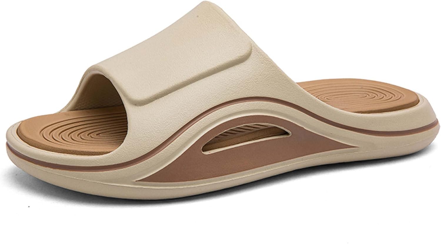 

Мужские слайд-сандалии Летняя мода Повседневные шлепанцы Сабо Нескользящие Удобные для прогулок на свежем воздухе Пляжная обувь с поддержкой свода Стильные спортивные сандалии Generic, хаки